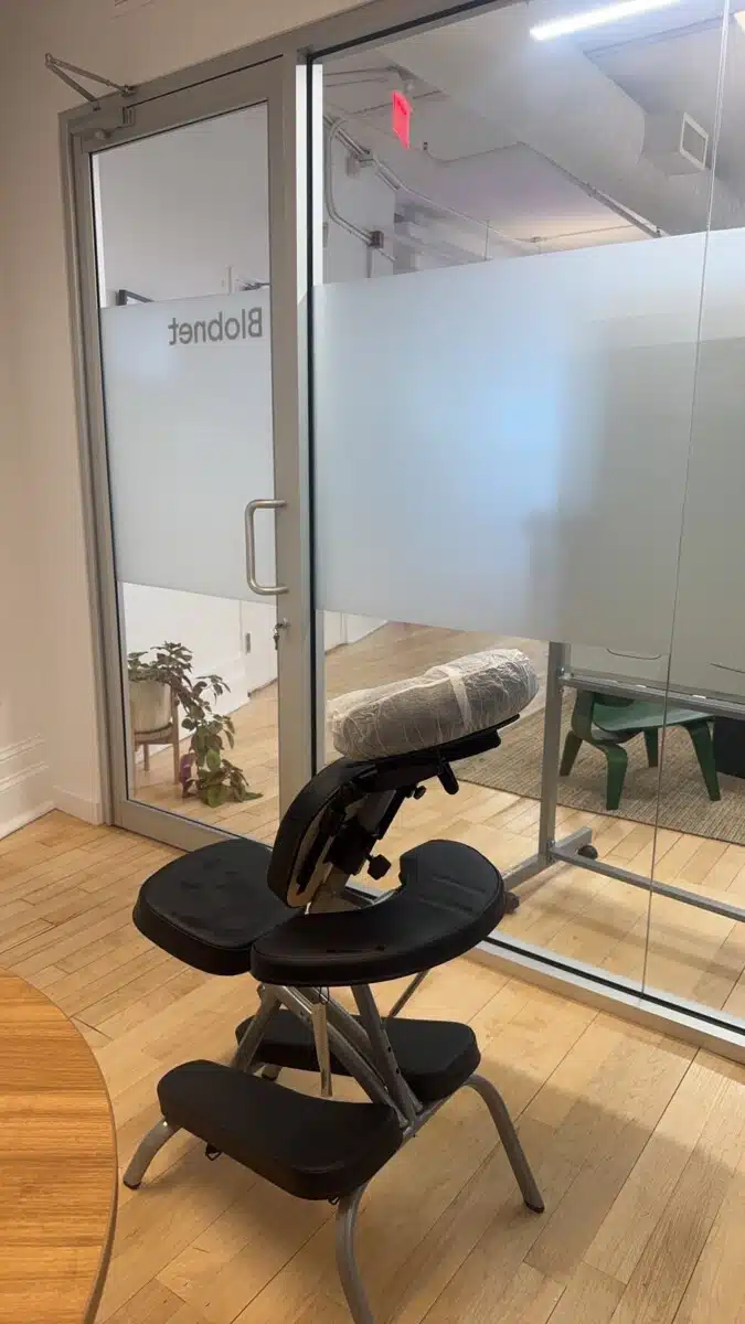 New York Chair massage event